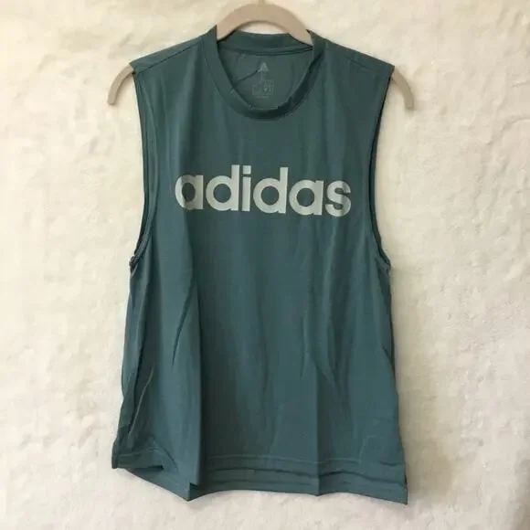 Adidas Raw Green Dash Tank Top - Picture 1 of 7